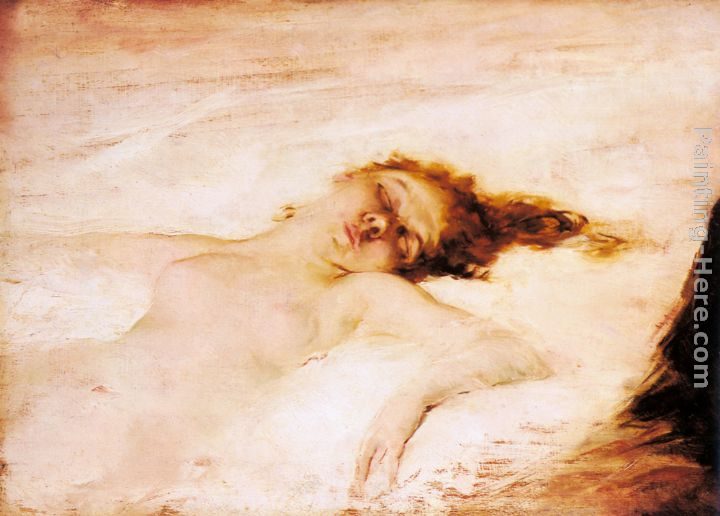 Eduardo Leon Garrido A Reclining Nude